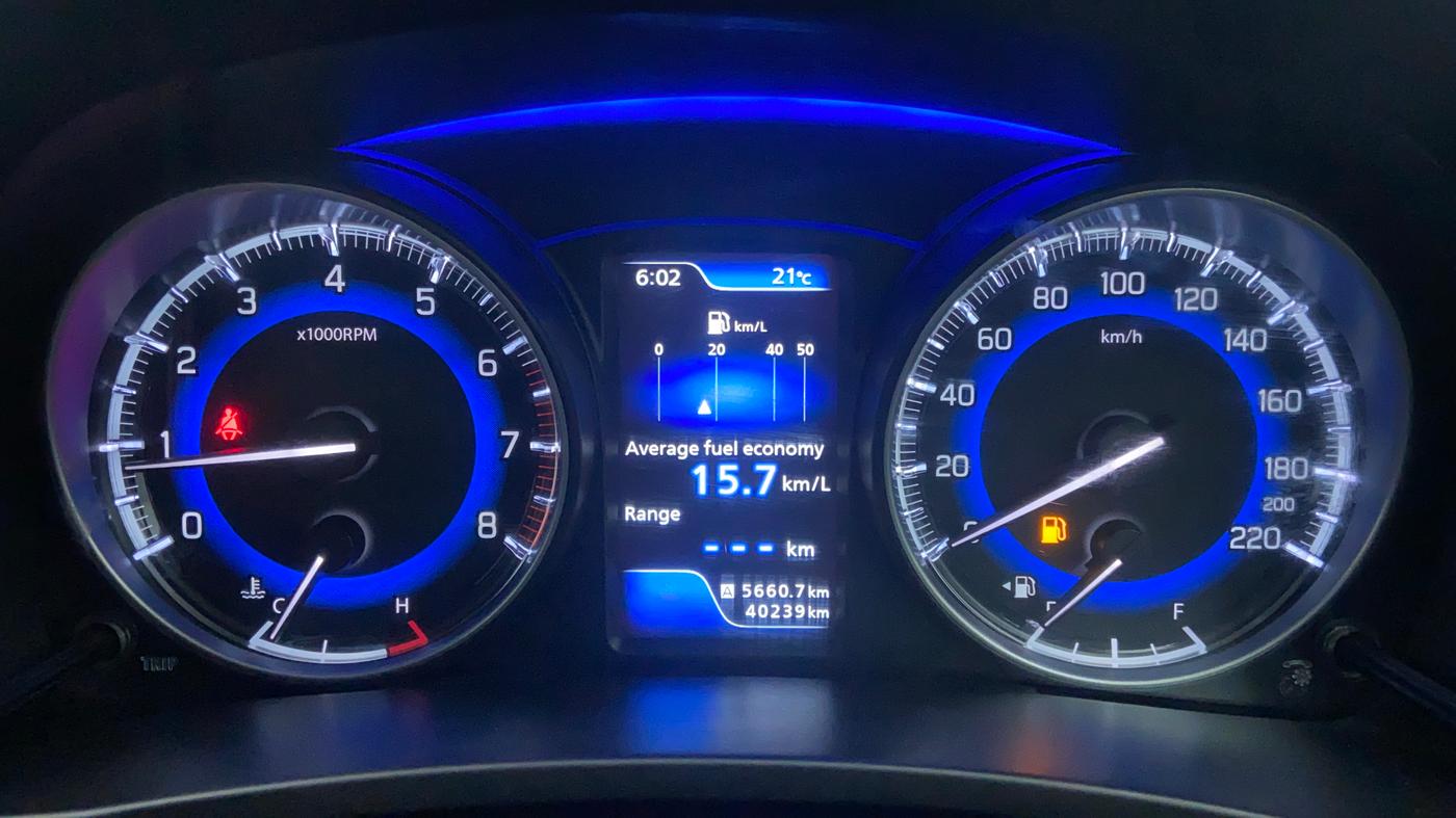 2016 Maruti Baleno ZETA 1.2 K12, Petrol, Manual, 40,204 km, Odometer View