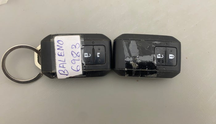 2020 Maruti Baleno ALPHA CVT PETROL 1.2, Petrol, Automatic, 36,850 km, Key Close Up