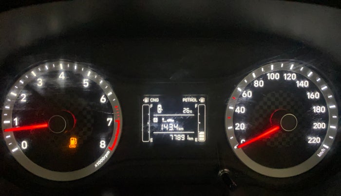 2020 Hyundai GRAND I10 NIOS SPORTZ 1.2 KAPPA VTVT CNG, CNG, Manual, 77,885 km, Odometer Image