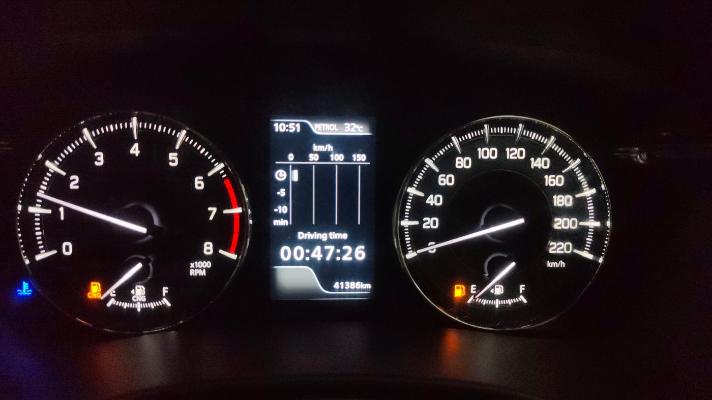 2024 Toyota Glanza G E-CNG, CNG, Manual, 41,375 km, Odometer Image