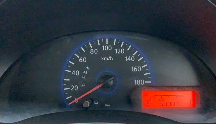2016 Datsun Go T, Petrol, Manual, 68,083 km, Odometer Image