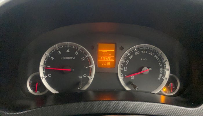 2012 Maruti Swift VXI, Petrol, Manual, 1,18,412 km, Odometer Image