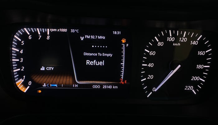 2020 Tata ALTROZ XZ PETROL, Petrol, Manual, 25,134 km, Odometer Image