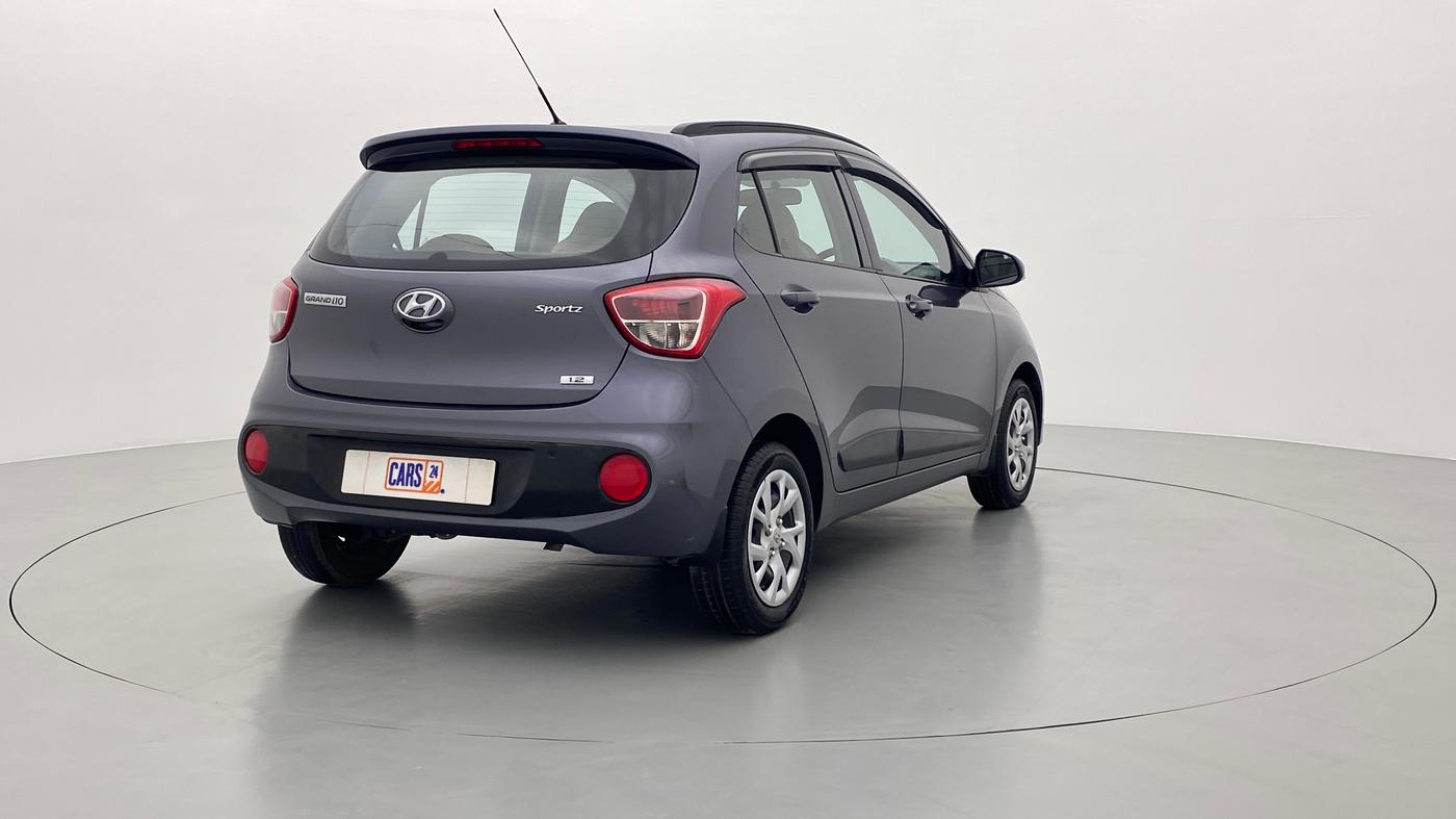 2019 Hyundai Grand i10 SPORTZ 1.2 KAPPA VTVT, Petrol, Manual, 2,05,020 km, Right Back Diagonal