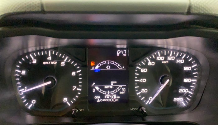 2021 Tata ALTROZ XE PETROL, Petrol, Manual, 20,428 km, Odometer Image