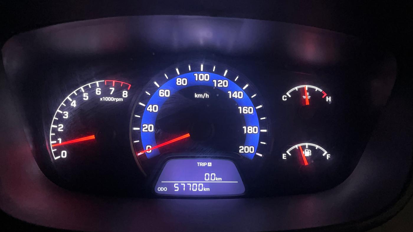 2015 Hyundai Xcent S 1.2, Petrol, Manual, 57,684 km, Odometer Image
