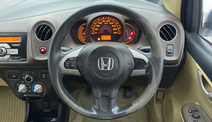 2013 Honda Amaze 1.2 VXMT I VTEC, Petrol, Manual, 46,702 km, Steering Wheel Close Up