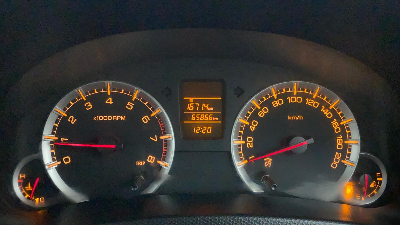2013 Maruti Swift VXI, Petrol, Manual, 65,866 km, Odometer Image