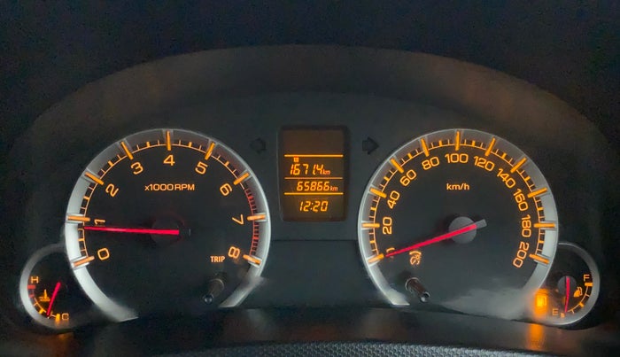 2013 Maruti Swift VXI, Petrol, Manual, 65,866 km, Odometer Image