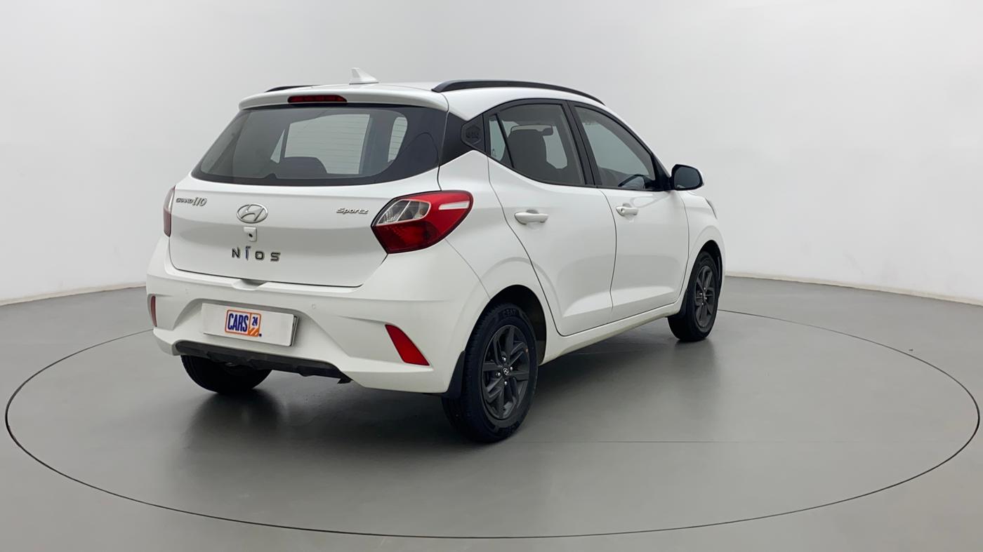 2021 Hyundai GRAND I10 NIOS SPORTZ 1.2 KAPPA VTVT, Petrol, Manual, 45,486 km, Right Back Diagonal