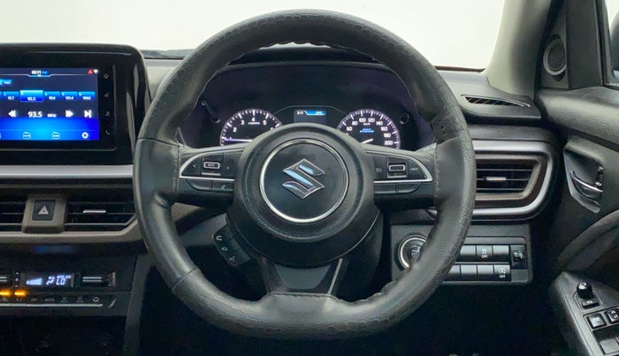 2022 Maruti BREZZA ZXI SMART HYBRID DUAL TONE, Petrol, Manual, 23,928 km, Steering Wheel Close Up
