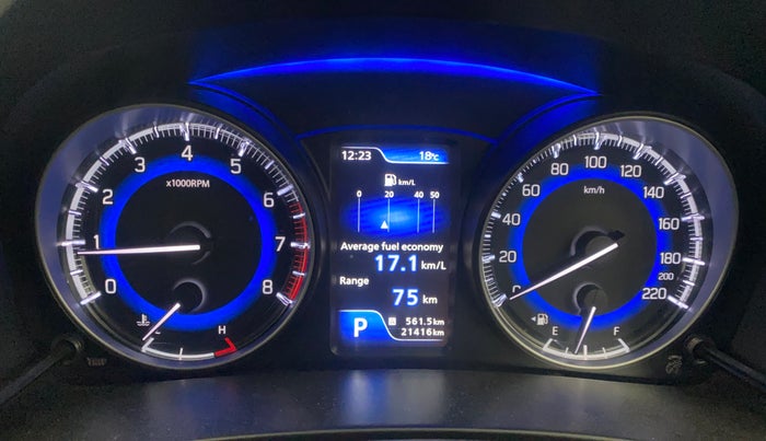 2021 Toyota Glanza G CVT, Petrol, Automatic, 21,415 km, Odometer Image