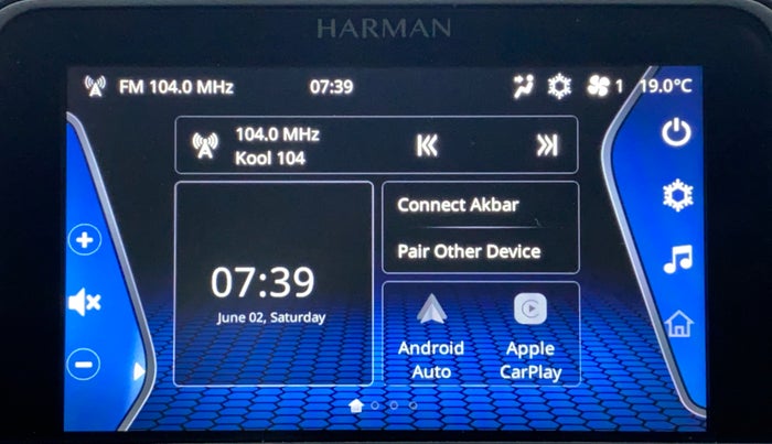 2021 Tata NEXON XZA + 1.2 PETROL A/T, Petrol, Automatic, 14,637 km, Infotainment System