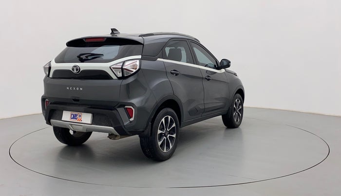 2021 Tata NEXON XZA + 1.2 PETROL A/T, Petrol, Automatic, 14,637 km, Right Back Diagonal