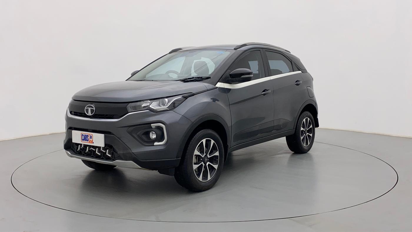 2021 Tata NEXON XZA + 1.2 PETROL A/T, Petrol, Automatic, 14,637 km, Left Front Diagonal