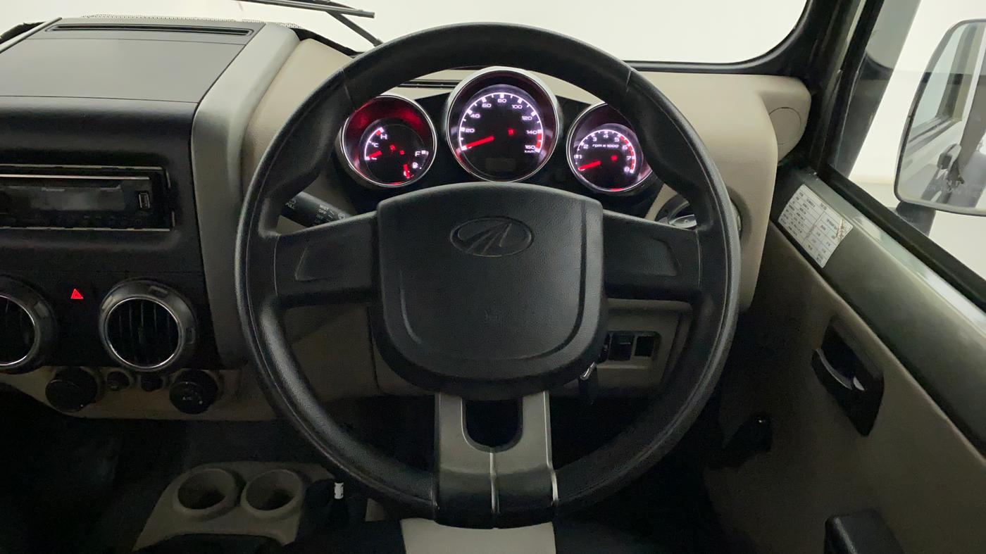 2017 Mahindra Thar CRDE 4X4 AC, Diesel, Manual, 57,143 km, Steering Wheel Close Up