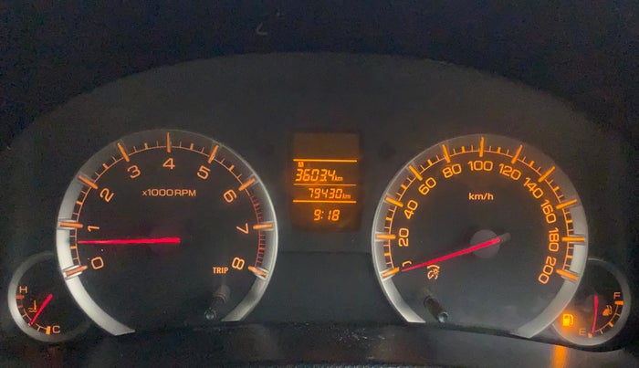 2012 Maruti Swift VXI, Petrol, Manual, 79,430 km, Odometer Image