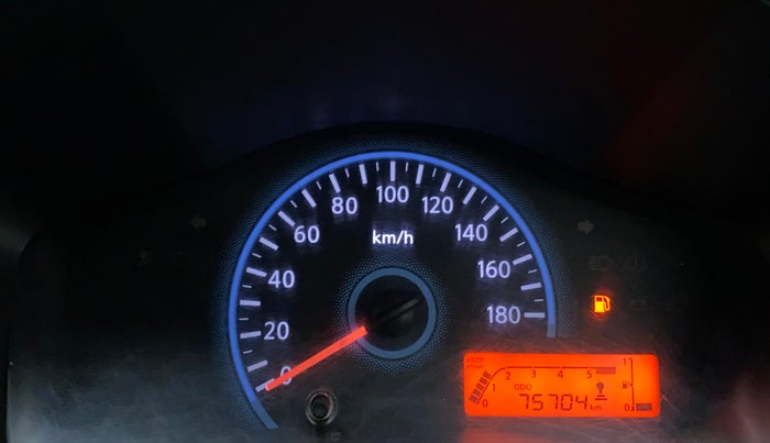 2017 Datsun Redi Go T (O), Petrol, Manual, 75,704 km, Odometer Image