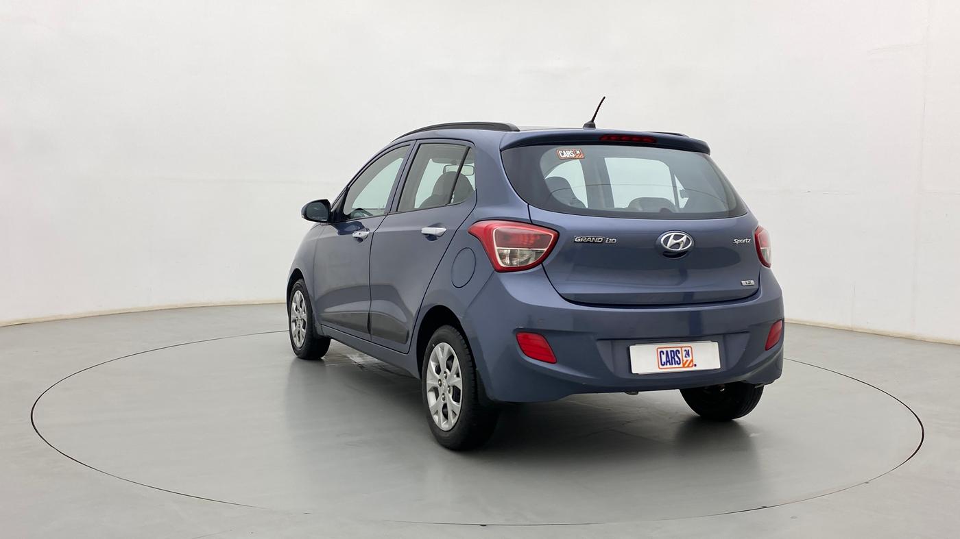 2013 Hyundai Grand i10 SPORTZ 1.2 KAPPA VTVT, Petrol, Manual, 49,100 km, Left Back Diagonal