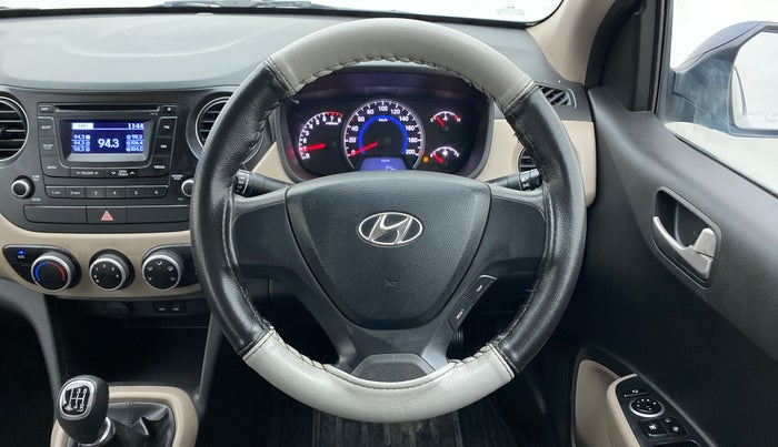 2013 Hyundai Grand i10 SPORTZ 1.2 KAPPA VTVT, Petrol, Manual, 49,100 km, Steering Wheel Close Up