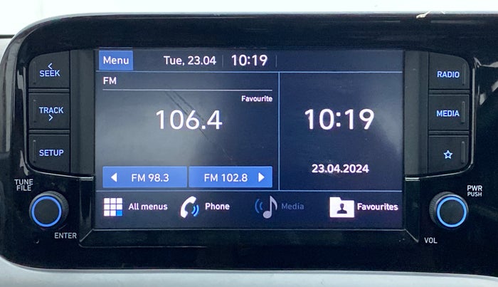 2020 Hyundai GRAND I10 NIOS SPORTZ 1.2 KAPPA VTVT, Petrol, Manual, 70,045 km, Infotainment System
