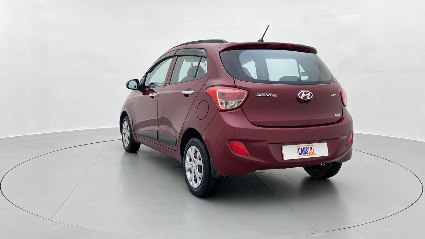 2014 Hyundai Grand i10 SPORTZ 1.2 KAPPA VTVT, Petrol, Manual, 33,629 km, Left Back Diagonal