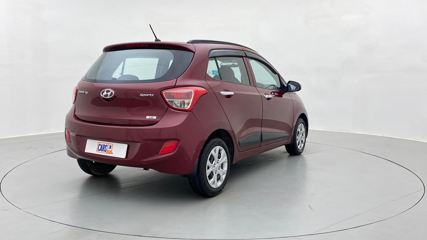 2014 Hyundai Grand i10 SPORTZ 1.2 KAPPA VTVT, Petrol, Manual, 33,629 km, Right Back Diagonal