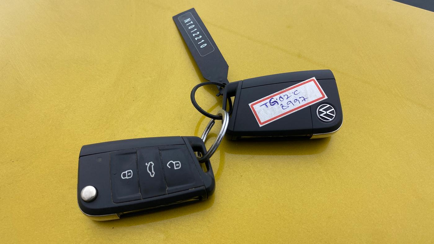 2022 Volkswagen VIRTUS GT PLUS TSI 1.5 EVO DSG, Petrol, Automatic, 1,06,421 km, Key Close Up