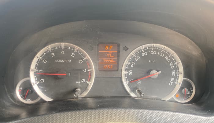 2012 Maruti Swift ZXI, Petrol, Manual, 74,425 km, Odometer Image