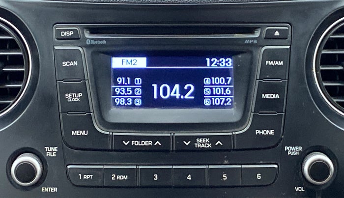 2014 Hyundai Xcent SX 1.2 OPT, Petrol, Manual, 72,594 km, Infotainment System