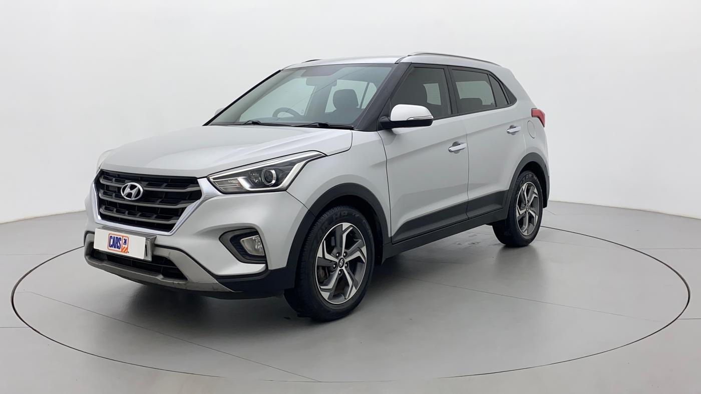 2018 Hyundai Creta SX AT 1.6 PETROL, Petrol, Automatic, 1,03,371 km, Left Front Diagonal