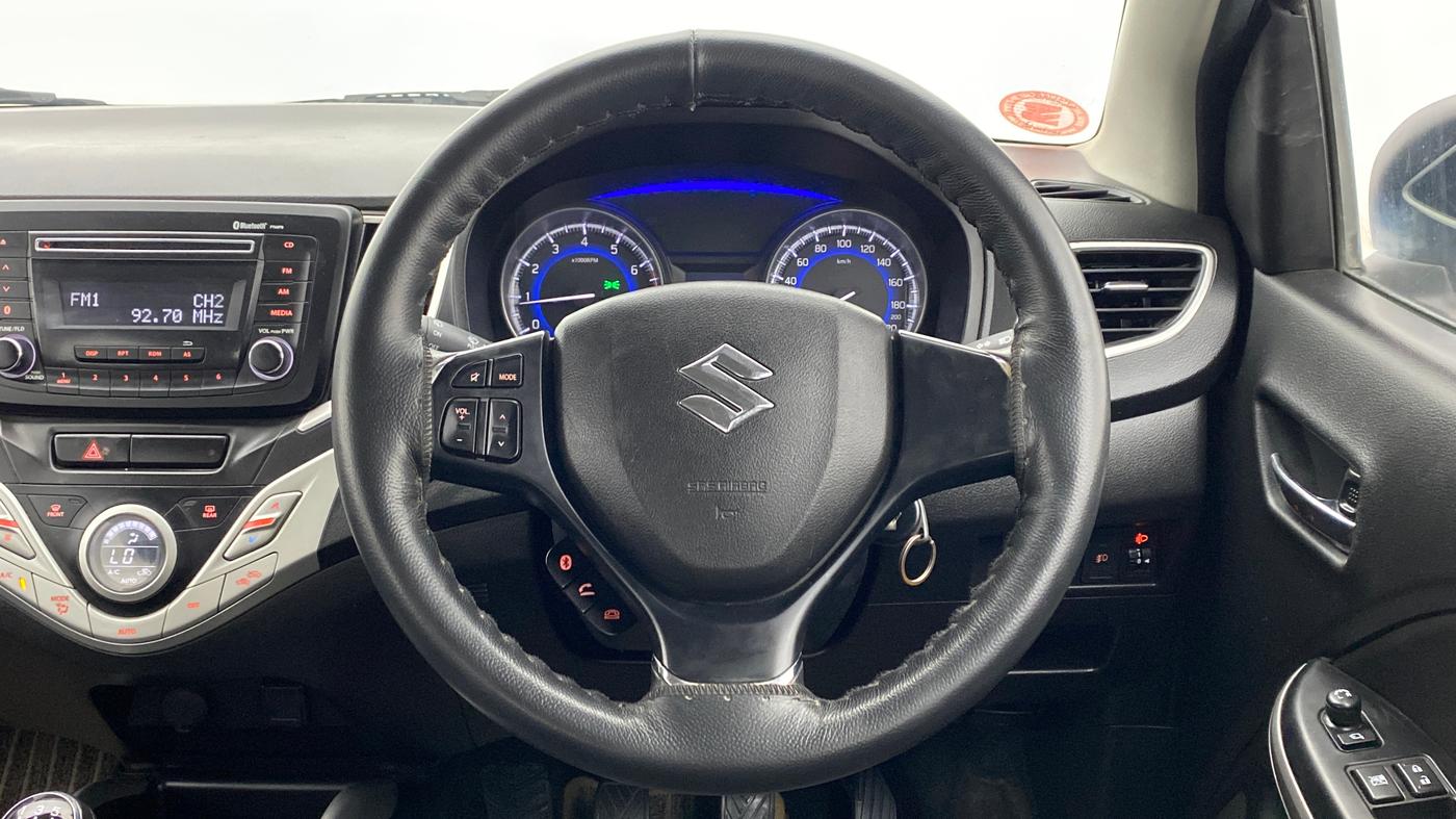 2017 Maruti Baleno DELTA 1.2 K12, Petrol, Manual, 40,926 km, Steering Wheel Close Up