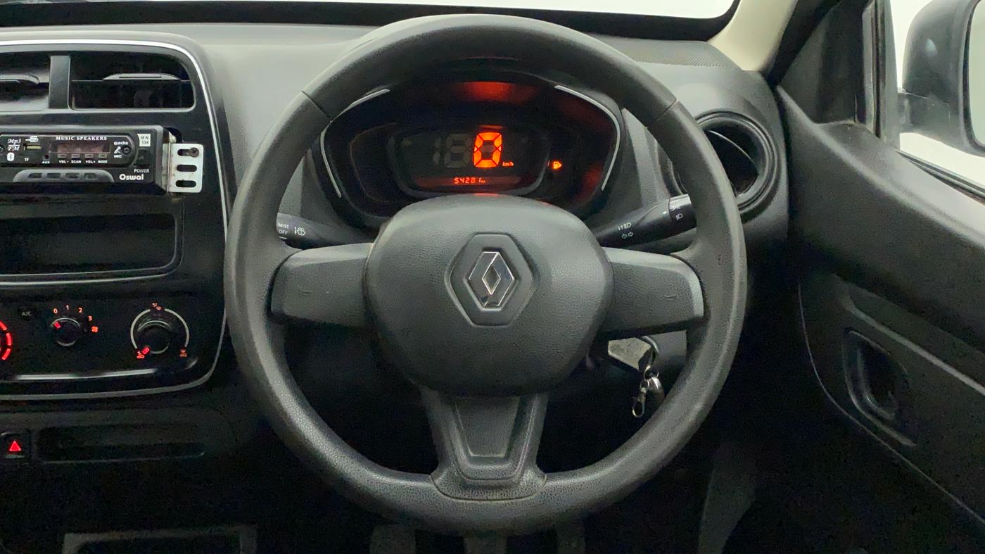 2018 Renault Kwid RXE, Petrol, Manual, 54,412 km, Steering Wheel Close Up