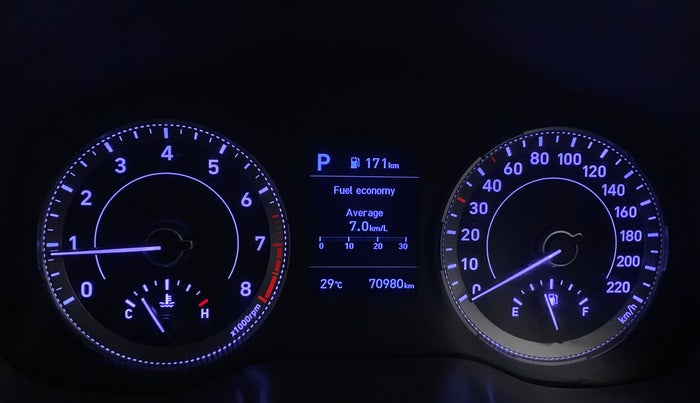 2019 Hyundai VENUE SX PLUS 1.0 TURBO DCT, Petrol, Automatic, 70,973 km, Odometer Image