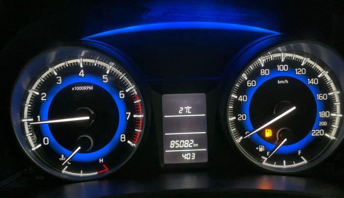 2017 Maruti Baleno DELTA PETROL 1.2, Petrol, Manual, 85,074 km, Odometer Image