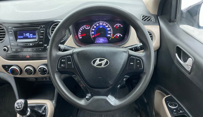 2015 Hyundai Grand i10 SPORTZ 1.2 KAPPA VTVT, Petrol, Manual, 61,079 km, Steering Wheel Close Up