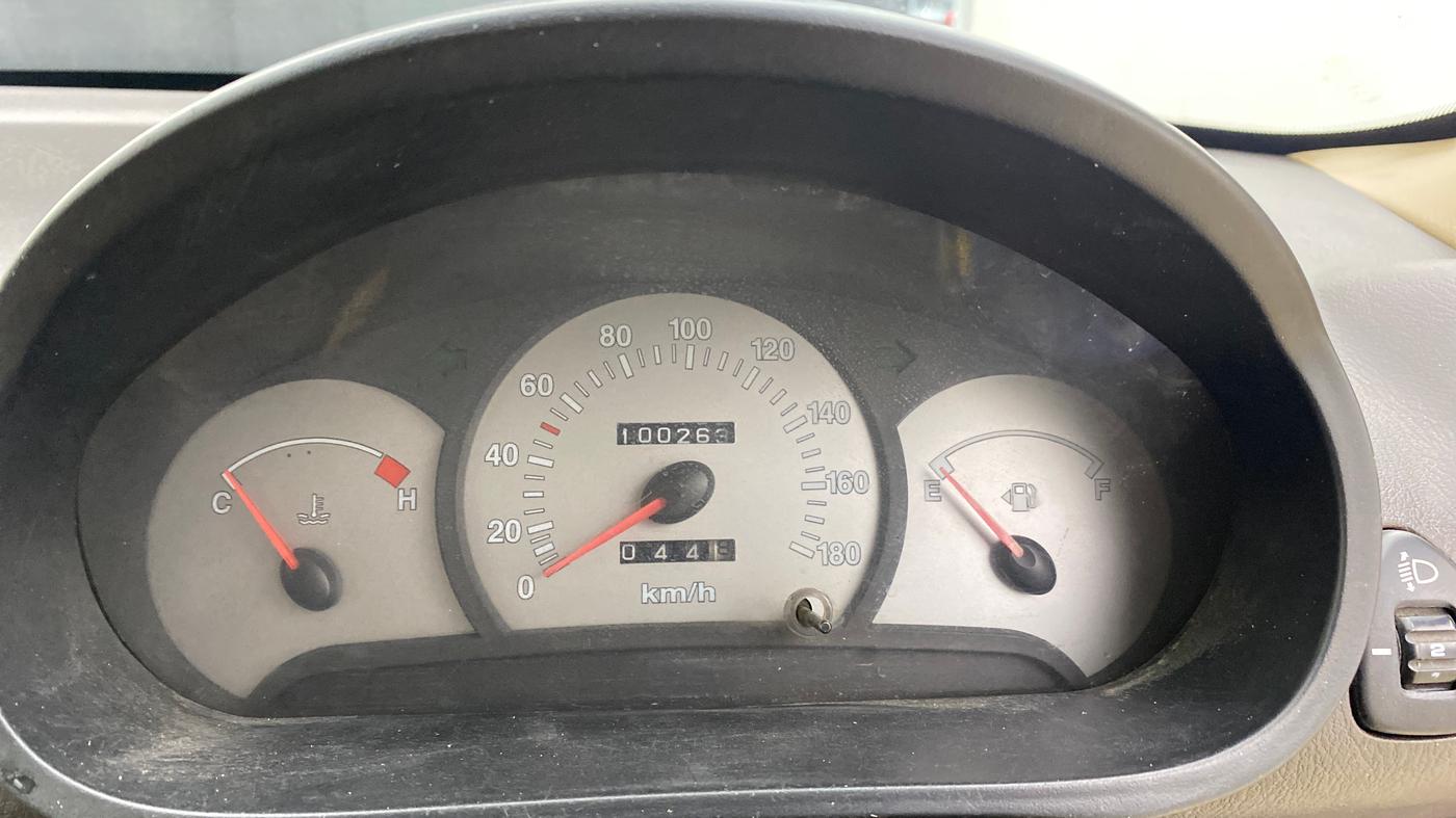 2013 Hyundai Santro Xing GLS PLUS AUDIO, Petrol, Manual, 1,00,248 km, Odometer Image
