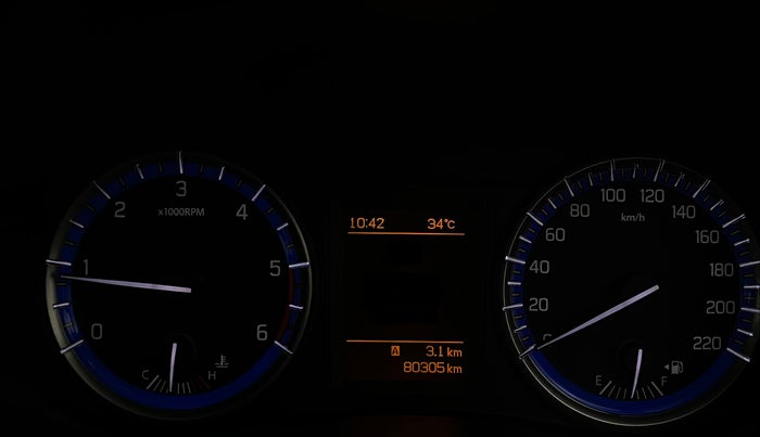 2017 Maruti S Cross ZETA 1.3, Diesel, Manual, 80,301 km, Odometer Image