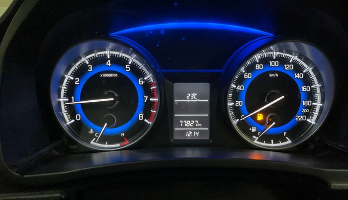 2019 Maruti Baleno DELTA PETROL 1.2, Petrol, Manual, 77,821 km, Odometer Image
