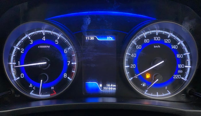 2019 Maruti Baleno ZETA PETROL 1.2, Petrol, Manual, 75,106 km, Odometer Image