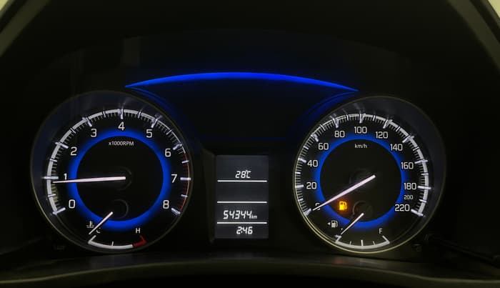 2018 Maruti Baleno DELTA PETROL 1.2, Petrol, Manual, 54,318 km, Odometer Image