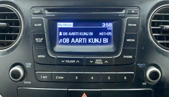 2014 Hyundai Xcent S (O) 1.2, CNG, Manual, 1,05,524 km, Infotainment System