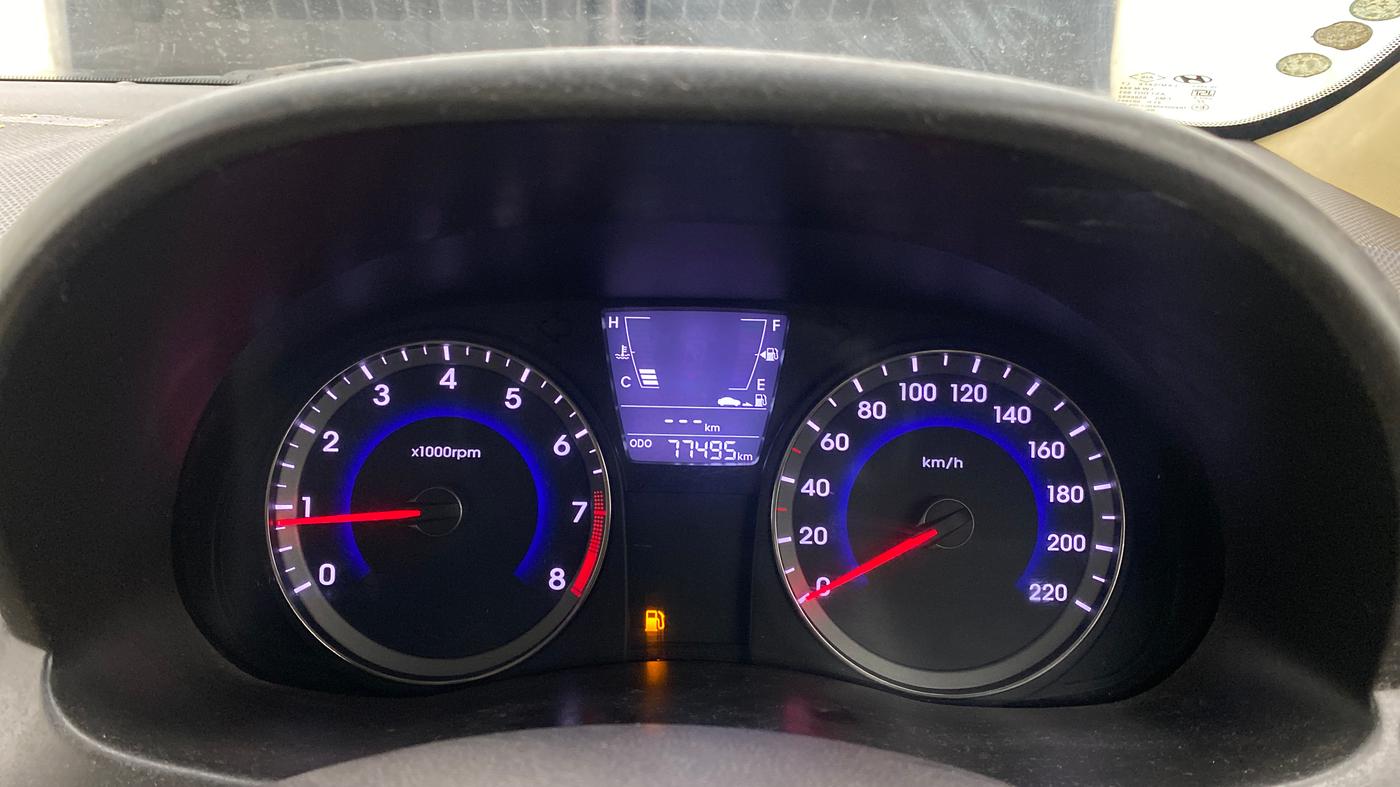2014 Hyundai Verna FLUIDIC 1.6 VTVT SX, Petrol, Manual, 77,454 km, Odometer Image