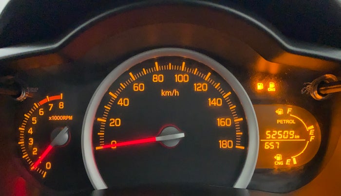 2018 Maruti Celerio VXI CNG D, CNG, Manual, 52,636 km, Odometer Image