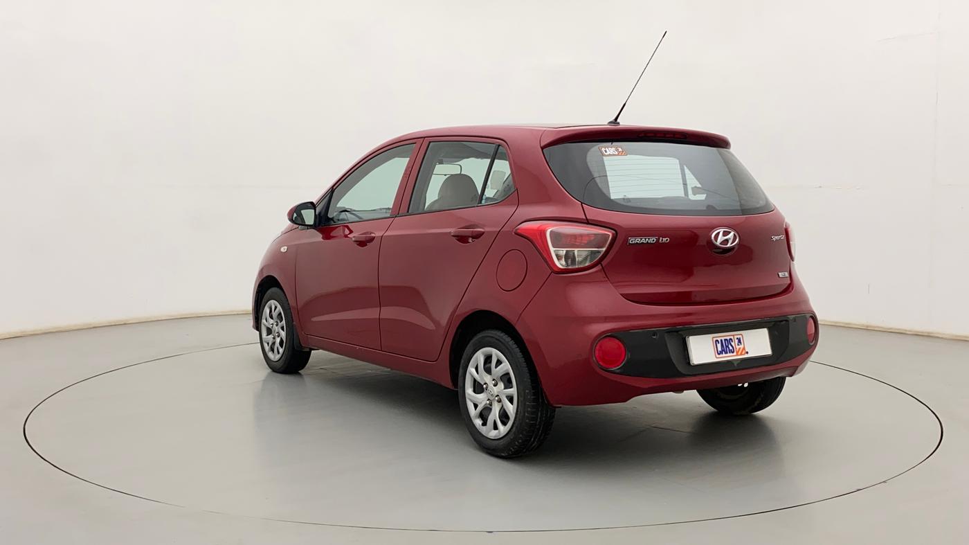 2017 Hyundai Grand i10 SPORTZ 1.2 KAPPA VTVT, Petrol, Manual, 83,808 km, Left Back Diagonal