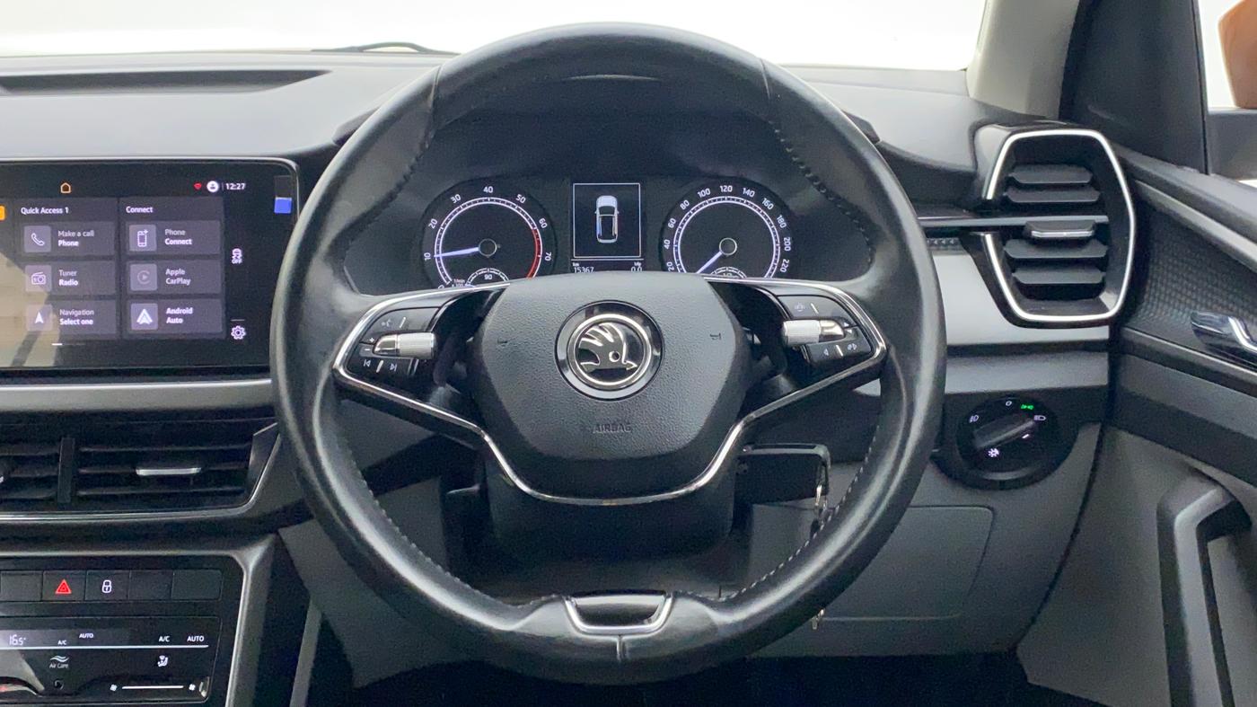 2021 Skoda KUSHAQ AMBITION 1.0 TSI MT, Petrol, Manual, 15,761 km, Steering Wheel Close Up