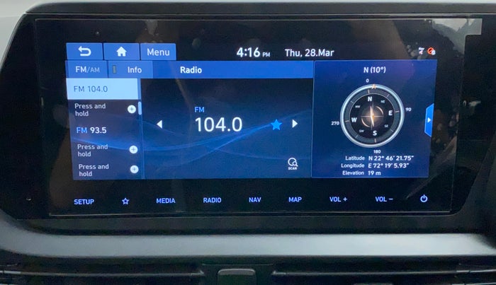2022 Hyundai NEW I20 ASTA (O) 1.2 AT, Petrol, Automatic, 5,714 km, Infotainment System