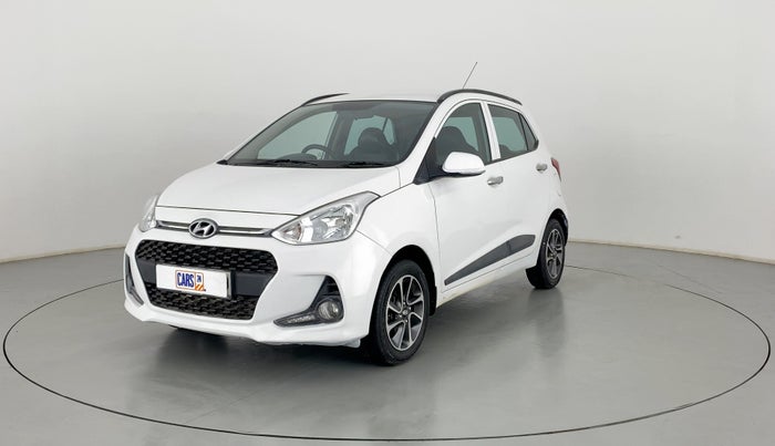 2017 Hyundai Grand i10 SPORTZ (O) AT 1.2 KAPPA VTVT, Petrol, Automatic, 17,028 km, Left Front Diagonal