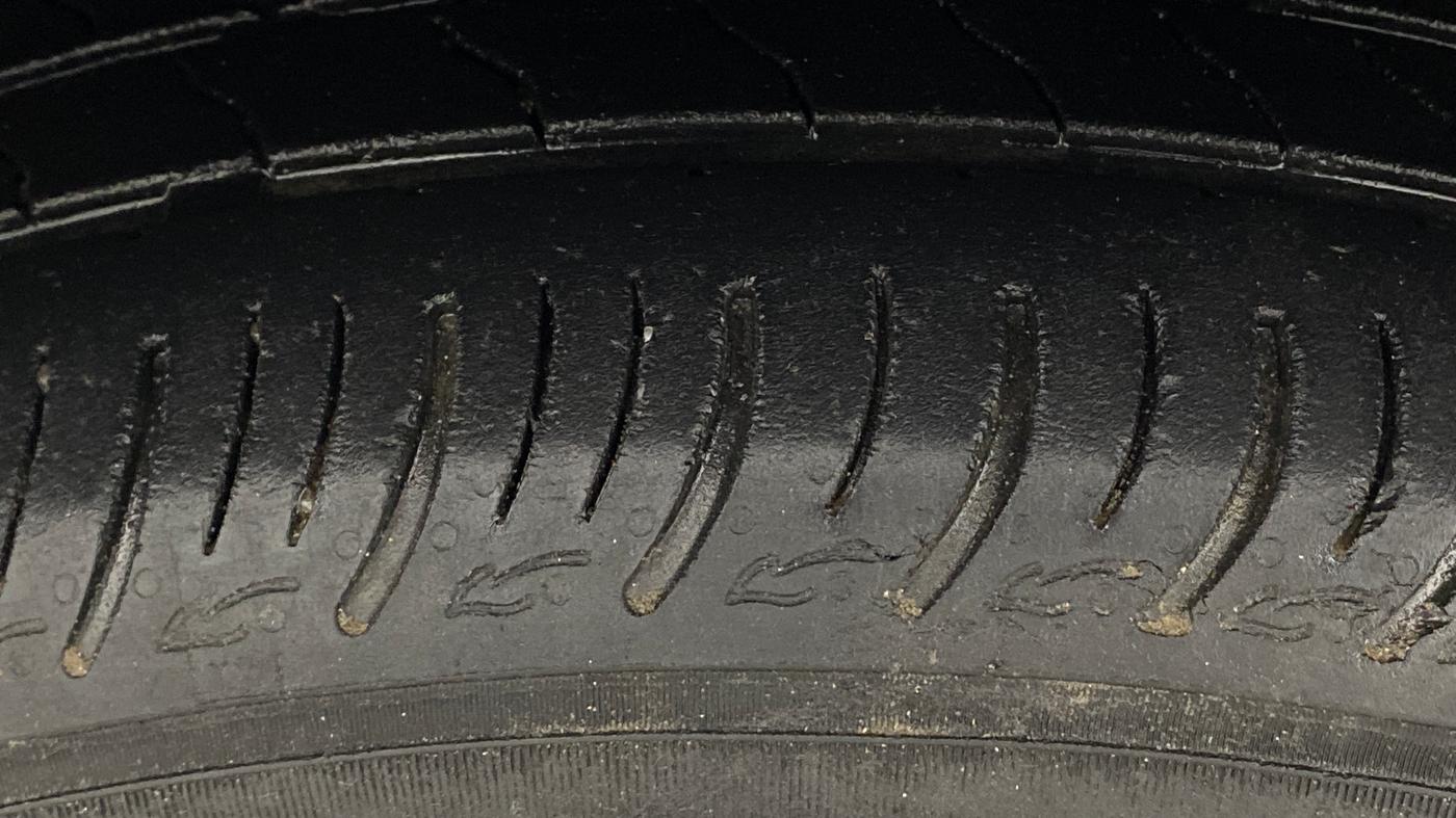 2018 Maruti Baleno DELTA CVT PETROL 1.2, Petrol, Automatic, 1,39,085 km, Left Front Tyre Tread