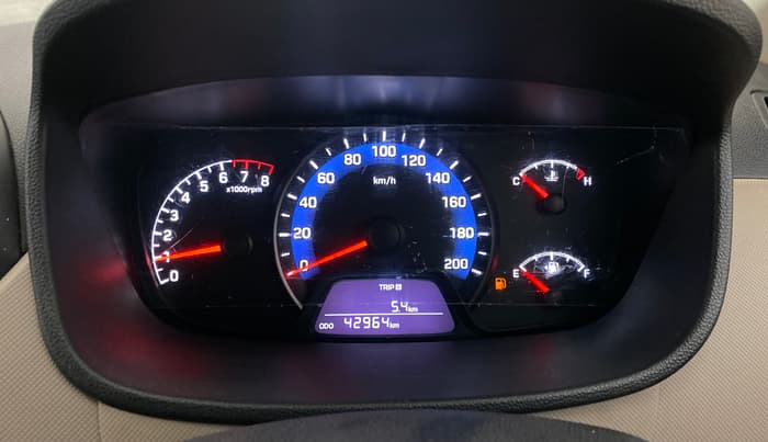 2015 Hyundai Xcent S 1.2, Petrol, Manual, 42,964 km, Odometer Image